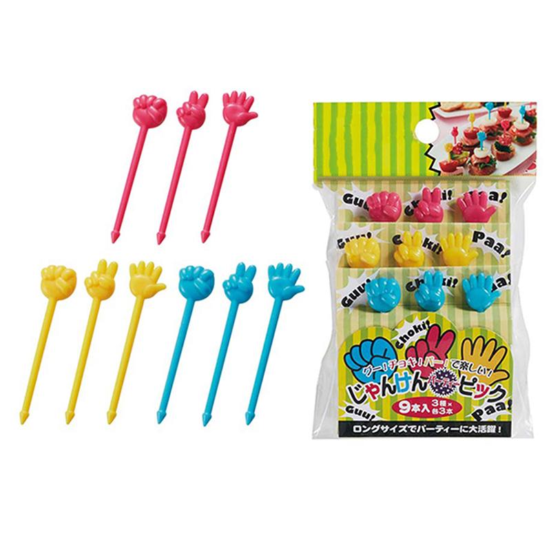 9Pcs Mini Kids Animal Food Fruit Picks Forks Lunch Box Accessory Decor Tool