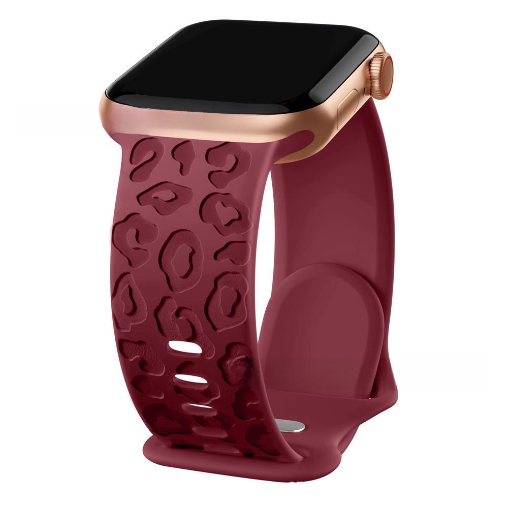 Curea din silicon imprimeu leopard pentru Apple Watch Ultra S9 (41mm/40mm/45mm/49mm)