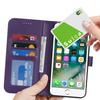 For iPhone SE (2022)/(2020)/8/7 Stand Case Shockproof Leather Wallet Phone Cover
