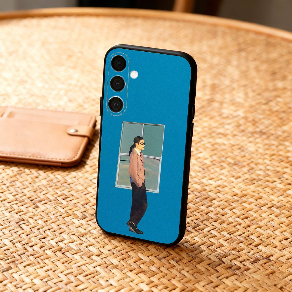 1-1 Stück S-Sänger Michael Jackson Handyhülle für Samsung A73,72,71,A52,51,40,41,A22,A32,31,A13, Weiche Schwarze Hülle