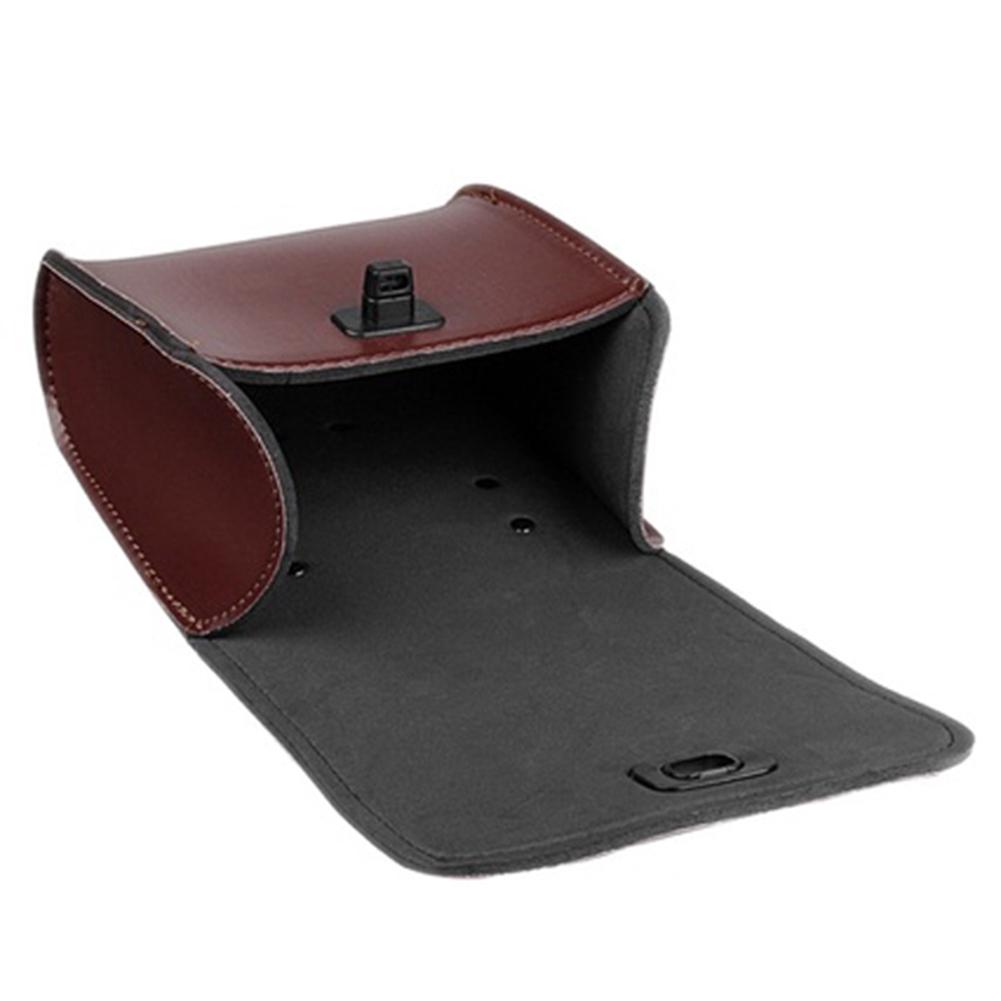 Motorcycle Faux Leather Luggage Storage Side Saddle Bag Fashion Cars Accessory