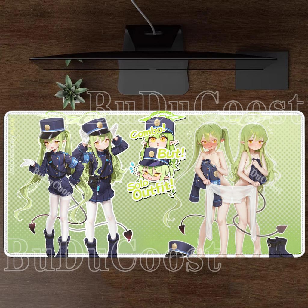 HD Printing Blue Archive Mousepad Highlander Railroad School Nozomi Hikari Anime Girl Mouse Pad Keyboard Non-slip Base Desk Mat