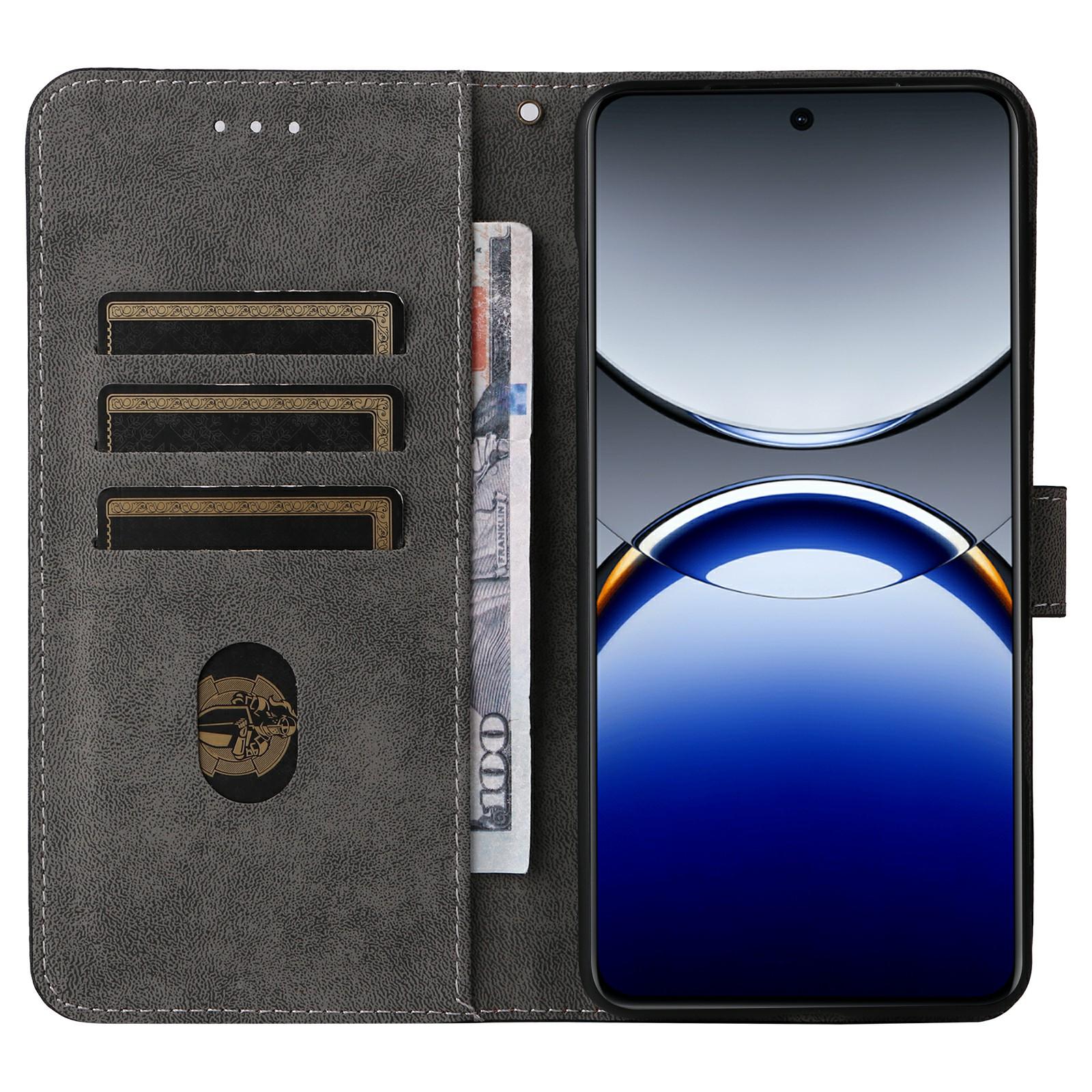 

For Oppo Find X8 Pro 5G Wallet Case RFID Blocking PU Leather Cover Stand View Black