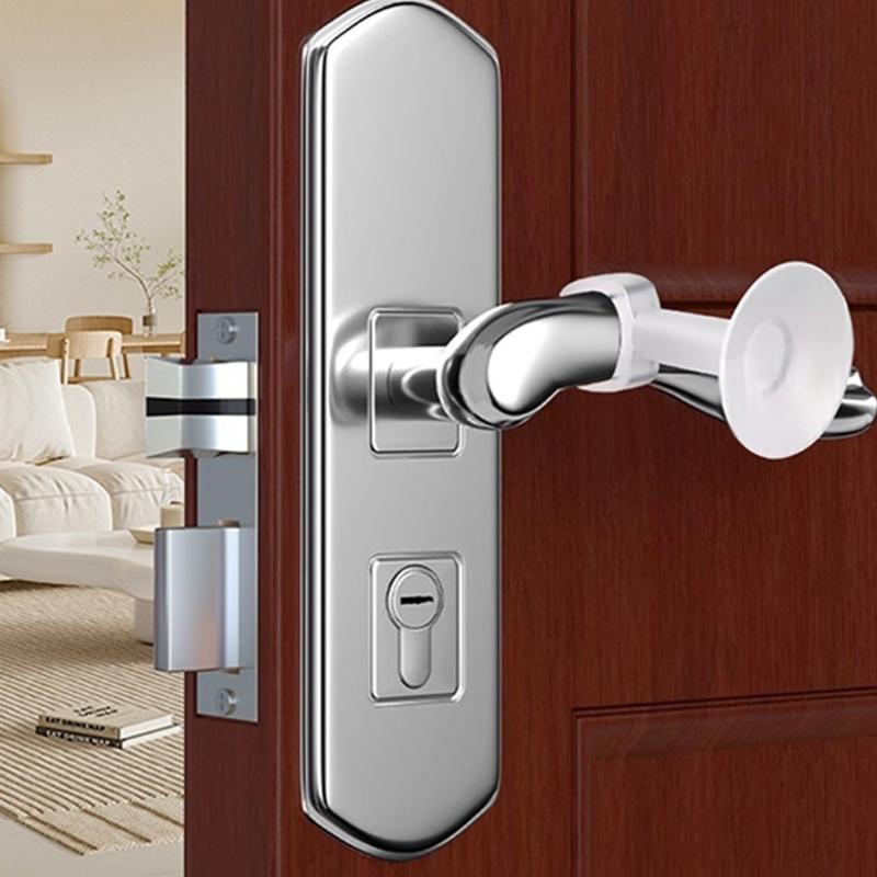Invisible Door Bumpers Noises Reduction Silicone Stoppers Reusable Wall Guard for Glass Wooden Door Protecting