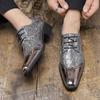 Fashion Breathable Male Dress Footwear 2024 New Men Comfy Club Male Shoes Pointed Toe Men's Oxfords Shoes Breathable Men's Leisure Flats
