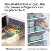 Kitchen Refrigerator Storage Box Microwave-safe Plastic Lunch Box for Fruits with Lid and Sealing Function