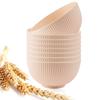 8Pcs/Set Wheat Straw Bowls Round Household Rice Salad Bowls Eco-Friendly Unbreakable Kids Wheat Straw Bowls Set Small Bowl