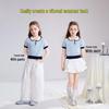 ASK JUNIOR Girls' Striped Polo T-Shirt