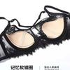 Black Sheer Lace Bra with Crisscross Straps