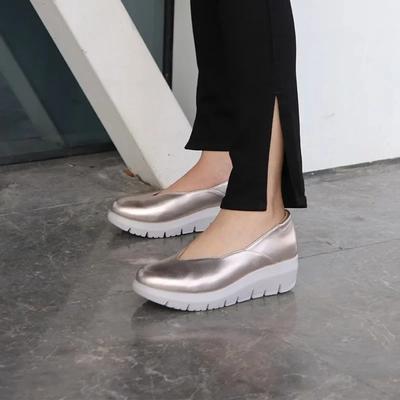 Fashion Women Fashion Wedge Heel Pumps 2025 Spring Summer Lightweight Platform Loafers Woman Soft Sole Comfort Casual Shoes Plus Size 42