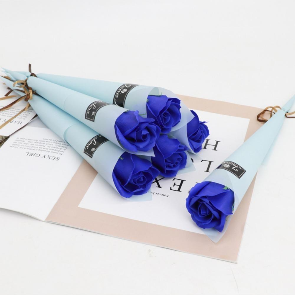 5/10Pcs Soap Artificial Flower Carnation Rose Bouquet Valentine's Day Decoration Home Room Decor Soap Flowers Teacher's Day Gift