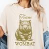 Whimsical Wombat Unisex T-Shirt Funny Animal Tee Unicycle Design Shirt Gift for Animal Lovers Team Wombat Unique Graphic Top Birthday Gift