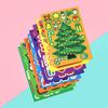8/16Sheets Christmas Puzzle Stickers Santa Snowman Xmas Tree Make a Face Sticker Kids Party Favors Toy Gift New Year Decoration