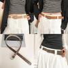 Simple Fashion Pu Leather Belt For Women With Alloy Pin Closure For Daily Use And Dresses