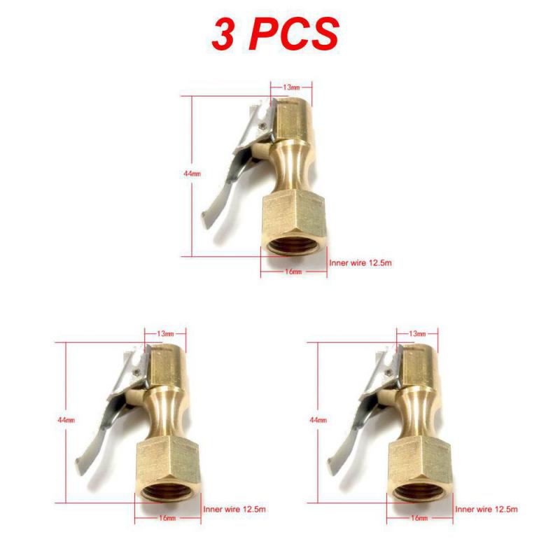 1/2/3 STÜCKE Aufblasbarer Schlauchclip Luftdüse Langlebig Tragbar Kupfer Autozubehör Aufblasbarer Clip Universell