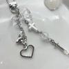 Delicate Phone Charm Keychain Bag Dangler Cute Bowknot Heart Phone Dangler Decoration for Fashionable Individuals