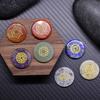7 Chakra Natural Stone Healing Crystal Set - 25mm Polished Reiki Palm Pocket Gemstones, Solves Spiritual Balance & Meditation