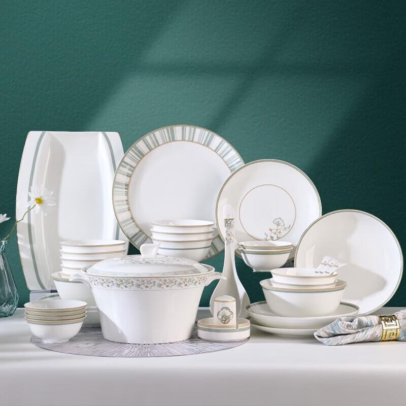 Набор столовой посуды Duocai из костяного фарфора, 60 предметов