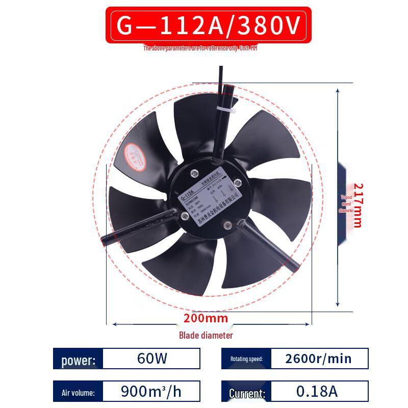 Riqian Variable Speed Motor Cooling Axial Fan