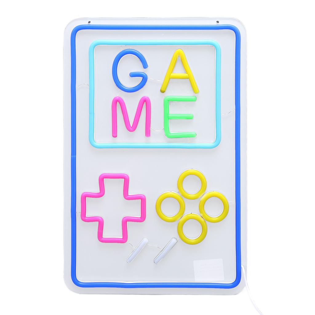 Gaming Neon Sign Acrylic LED Dimmable USB Handheld Game Console Neon Light Wall Decor for Teens