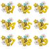 6 Bee Daisies 32 Inch Digital Aluminum Film Balloon Set Children'S Birthday Balloon Party Decoration Arrangement