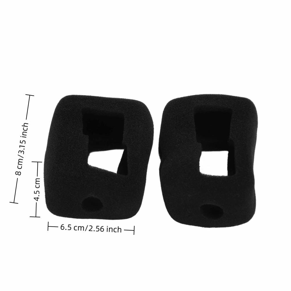 2pcs Sponge Sponge Cover Windproof Protective Housing Frame Case Noise Reduction Wind Noise Reduction for Gopro Hero 12/11/10/9