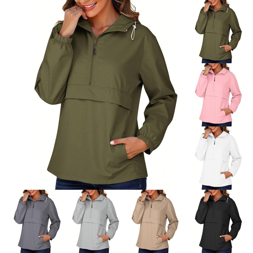 Women's Fashion Casual Solid-Color Waterproof Outdoor Hiking Short-Sleeve Top