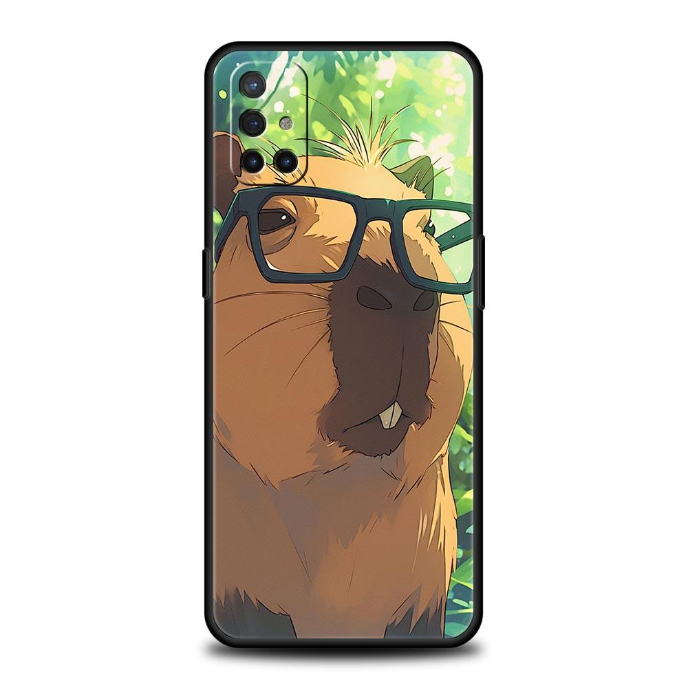 Anime Capybara Porpoise Phone Case For OnePlus 13 12 11 10 9 8 7T Pro 13R 12R 10R 9RT 8T Nord N200 N30 2T CE 2 3 5G Lite Cover