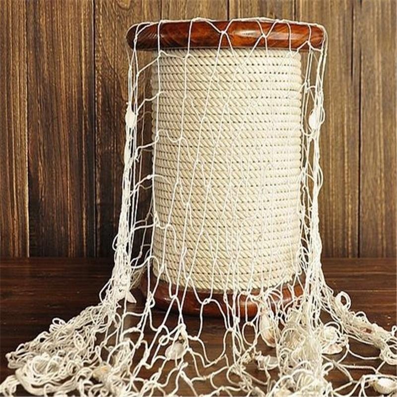 Fashion Mediterranean Decorative Nautical Wall Hanging Fishing Net for Beach Party Home Decor