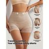 Women High Waist Tummy Control Lace Safety Shorts Panties Postpartum Shaping Boxer Briefs Under Skirts Underwear Butt Lifter Shapewear Anti-Rolling