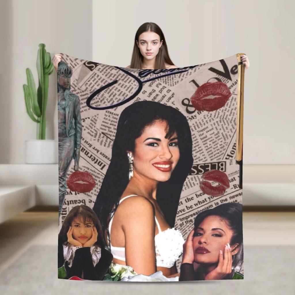 Singer Selena Gomez I Said I Love You First Blanket  Warm Soft For Home Decor Decorative Flannel Bedspread Bed Cover