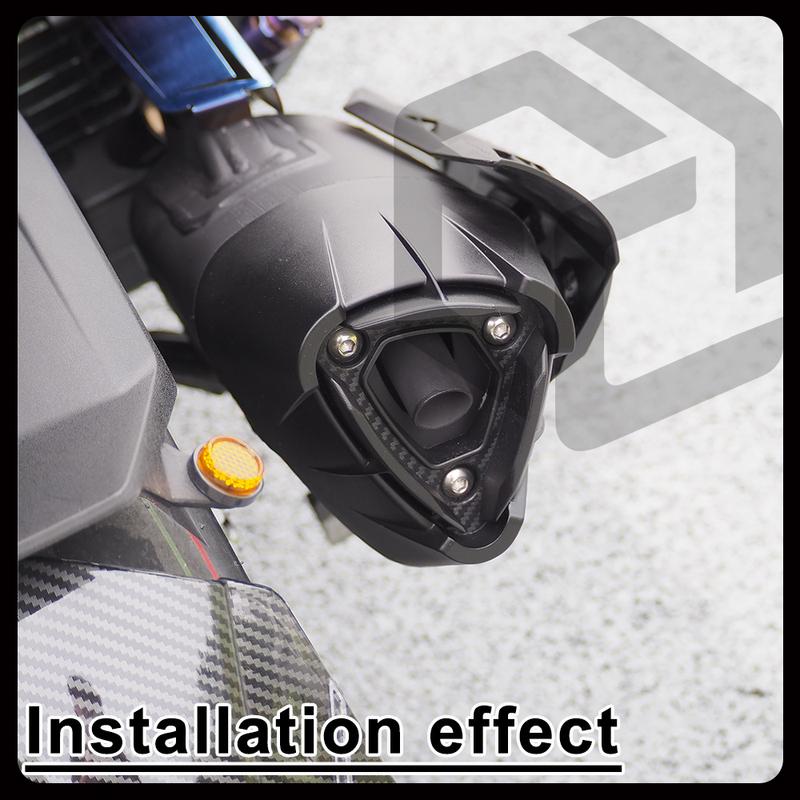 For SYM DRGBT MMBCU DRG 150 158 Motorcycle Exhaust Cover Heat ulation Cover Muffler Cover Combat Wind Exhaust pipe decoration