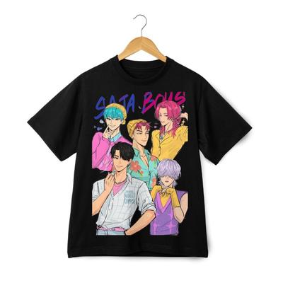 Saja Boys Group Pose Graphic T-shirt – Kpop Demon Hunters Streetwear Tee