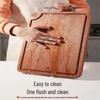 Solid Wenge Wood Double-Sided Anti-Bacterial Cutting Board