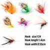 Lure Bait Set40Single-hook Butterfly Imitation Micro Fly Fishing Set, Insect-shaped Fish Hook, Bionic Insect