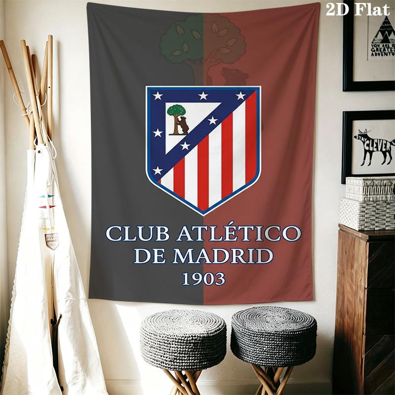 Club Atltico De Madrid Crest Threepiece Set 1 Duvet Cover 2 Pillowcase Without Core Bedding Set Soft And Comfortable