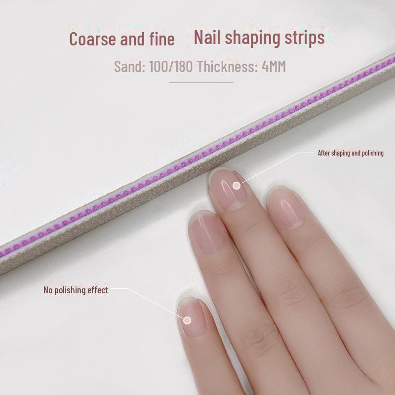 Premium White Sand Strips for Manicures, Nail Shaping, Polishing, and Removal. Perfect for Nail Files and Durable Tools.