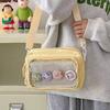 New Cute Mini Ita Shoulder Bag Sweet Girls Transparent Comic Bag Phone Small Crossbody Bag DIY Display Doll Badge Handbag Purses
