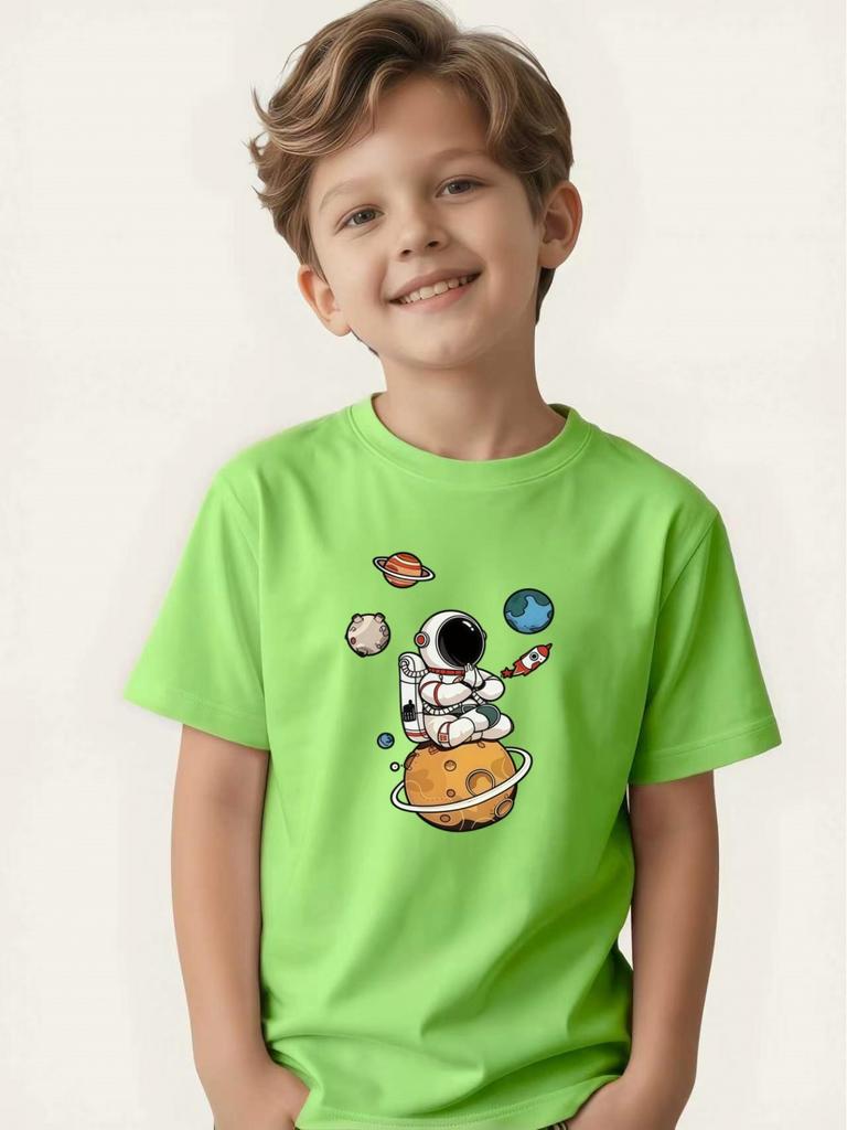 Boys Space Dreamer Short Sleeve T-Shirt Children's Summer Fashion Clothing