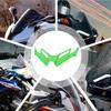 Motorcycle Front Fairing Winglets Universal Side Spoilers Dynamic Motorcycle Winglet Aerodynamic for Modification Protection
