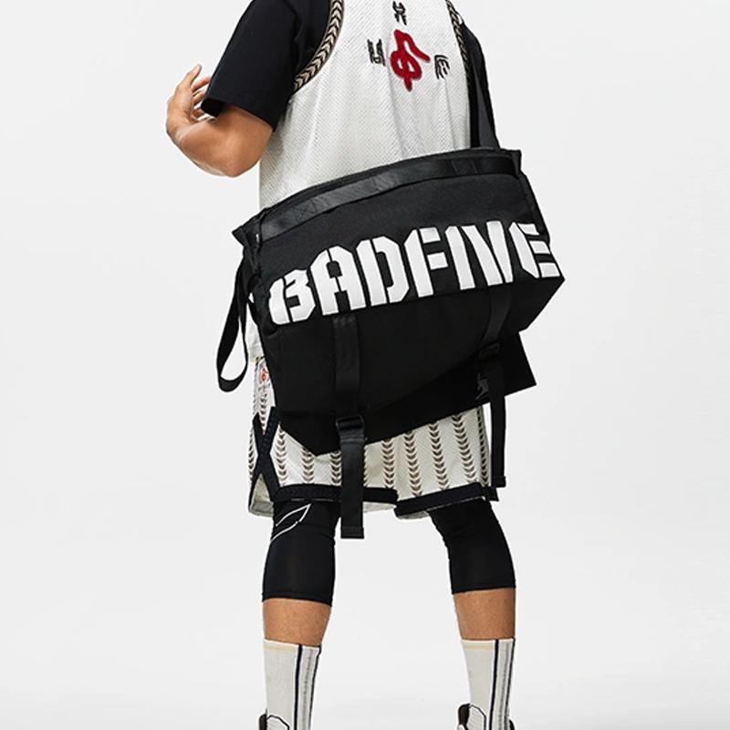 New LiNing Badfive Polyester Shoulder Bag Crossbody Bag Unisex Black ABST241-1