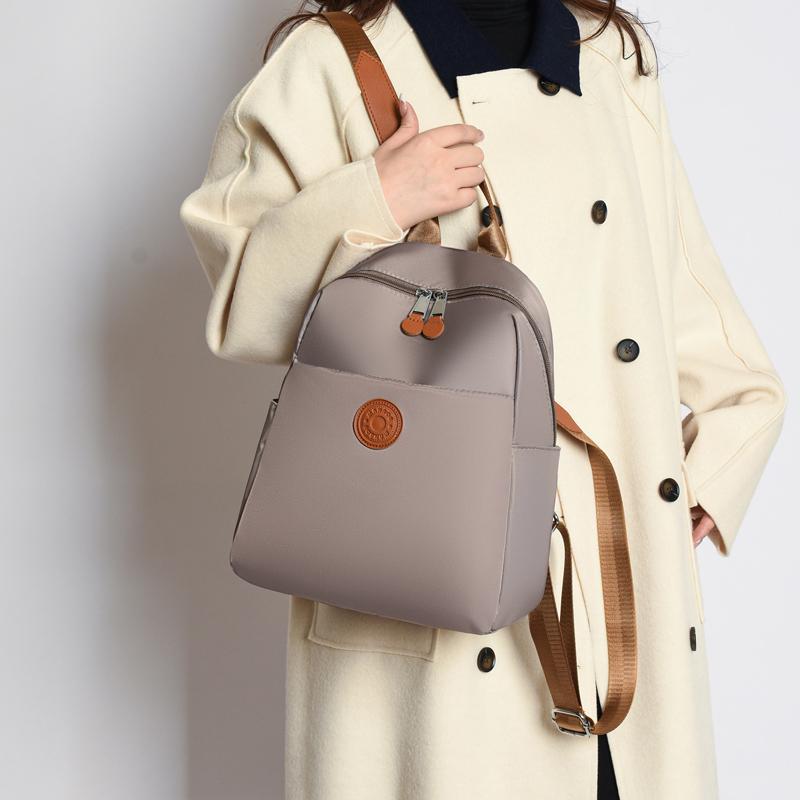 Oxford Multifunktionaler Rucksack Einfarbig Damen Große Kapazität Wasserdicht Reise-Rucksack