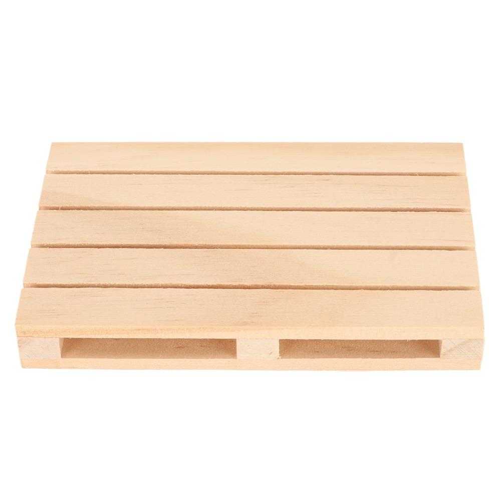 10pcs Rectangle Mini Pallet Coasters DIY Hand Polished Drink Coasters Wooden Coasters For Office