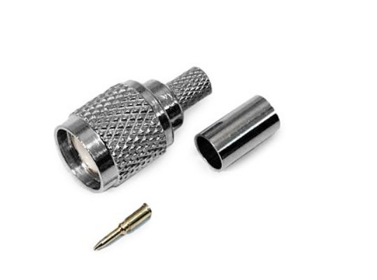 TNC plug connector for RG58 cable