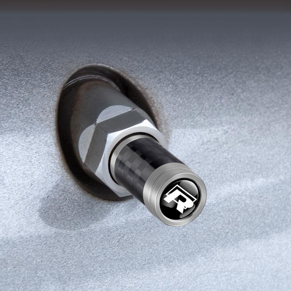 CAT1 4Pcs Car Wheel Tire Valve Caps Carbon Fiber Air Stem Covers For Volkswagen VW GTI RLine R Polo T5 Golf Passat B6 Scirocco Motion