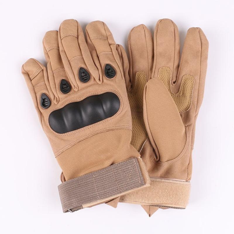 Tactical Gloves Black British Outdoor Riding Military Fans Anti-Cut Field Performance Sports Fitness Hard Shell Half Finger Gloves