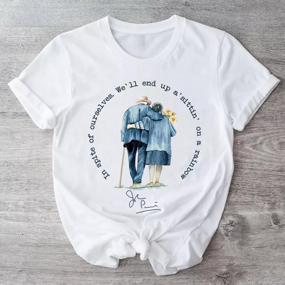 Джон Прайн Певец Подарок Для Фаната Белый S-5XL Унисекс Футболка Унисекс Футболка S