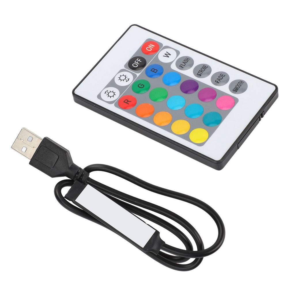 USB Bluetooth RGB Light Strip Controller with Remote Control for 4 Pin 5V LED Strip Lights