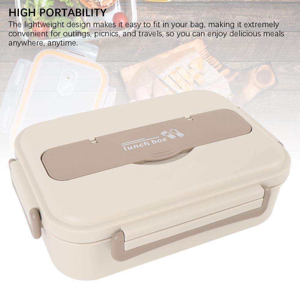 3 Compartments Compartment Lunch Box 1000ml Food Container Lunch Storage Container  For Picnics