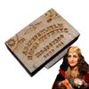 Miniature Spirit Board with Drawer Ouija Board Wooden Miniatures With Planchettes Emotional Love Drawer Home Decoration Gift